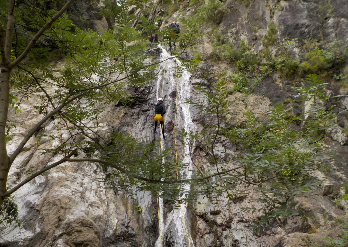 Canyoning au Mas Calsan à Reynès dans les Pyrénées Orientales